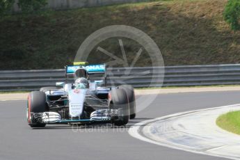 World © Octane Photographic Ltd. Mercedes AMG Petronas W07 Hybrid – Nico Rosberg. Friday 22nd July 2016, F1 Hungarian GP Practice 1, Hungaroring, Hungary. Digital Ref :