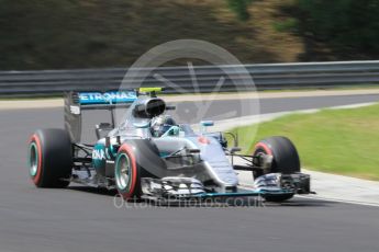 World © Octane Photographic Ltd. Mercedes AMG Petronas W07 Hybrid – Nico Rosberg. Friday 22nd July 2016, F1 Hungarian GP Practice 1, Hungaroring, Hungary. Digital Ref :