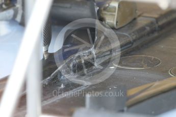 World © Octane Photographic Ltd. Williams Martini Racing, Williams Mercedes FW38 floor. Friday 22nd July 2016, F1 Hungarian GP Practice 1, Hungaroring, Hungary. Digital Ref :