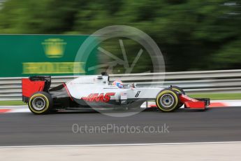 World © Octane Photographic Ltd. Haas F1 Team VF-16 – Romain Grosjean. Friday 22nd July 2016, F1 Hungarian GP Practice 1, Hungaroring, Hungary. Digital Ref :