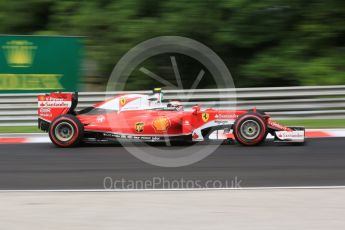World © Octane Photographic Ltd. Scuderia Ferrari SF16-H – Kimi Raikkonen. Friday 22nd July 2016, F1 Hungarian GP Practice 1, Hungaroring, Hungary. Digital Ref :
