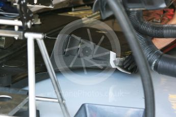 World © Octane Photographic Ltd. Williams Martini Racing, Williams Mercedes FW38 floor. Friday 22nd July 2016, F1 Hungarian GP Practice 1, Hungaroring, Hungary. Digital Ref :