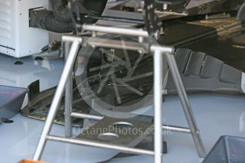 World © Octane Photographic Ltd. Williams Martini Racing, Williams Mercedes FW38 floor. Friday 22nd July 2016, F1 Hungarian GP Practice 1, Hungaroring, Hungary. Digital Ref :
