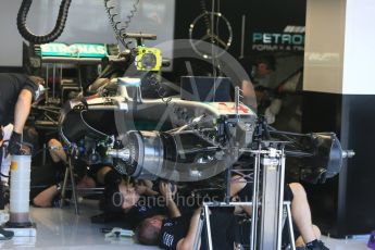 World © Octane Photographic Ltd. Mercedes AMG Petronas W07 Hybrid – Lewis Hamilton. Friday 22nd July 2016, F1 Hungarian GP Practice 1, Hungaroring, Hungary. Digital Ref :