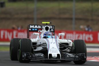 World © Octane Photographic Ltd. Williams Martini Racing, Williams Mercedes FW38 – Valtteri Bottas. Friday 22nd July 2016, F1 Hungarian GP Practice 1, Hungaroring, Hungary. Digital Ref :