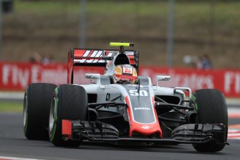 World © Octane Photographic Ltd. Haas F1 Team VF-16– Charles Leclerc. Friday 22nd July 2016, F1 Hungarian GP Practice 1, Hungaroring, Hungary. Digital Ref :