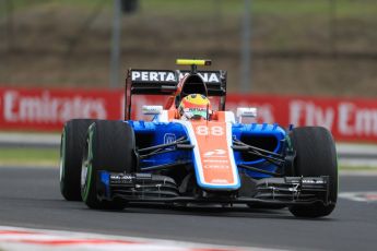 World © Octane Photographic Ltd. Manor Racing MRT05 – Rio Haryanto. Friday 22nd July 2016, F1 Hungarian GP Practice 1, Hungaroring, Hungary. Digital Ref :
