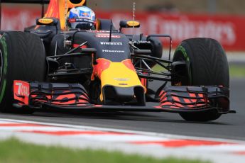 World © Octane Photographic Ltd. Red Bull Racing RB12 – Daniel Ricciardo. Friday 22nd July 2016, F1 Hungarian GP Practice 1, Hungaroring, Hungary. Digital Ref :