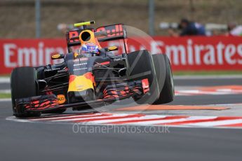 World © Octane Photographic Ltd. Red Bull Racing RB12 – Max Verstappen. Friday 22nd July 2016, F1 Hungarian GP Practice 1, Hungaroring, Hungary. Digital Ref :