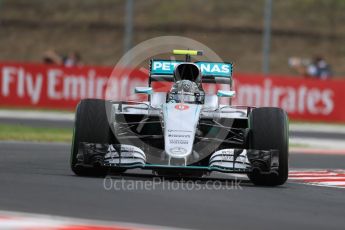 World © Octane Photographic Ltd. Mercedes AMG Petronas W07 Hybrid – Nico Rosberg. Friday 22nd July 2016, F1 Hungarian GP Practice 1, Hungaroring, Hungary. Digital Ref :