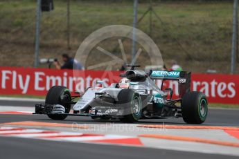 World © Octane Photographic Ltd. Mercedes AMG Petronas W07 Hybrid – Lewis Hamilton. Friday 22nd July 2016, F1 Hungarian GP Practice 1, Hungaroring, Hungary. Digital Ref :