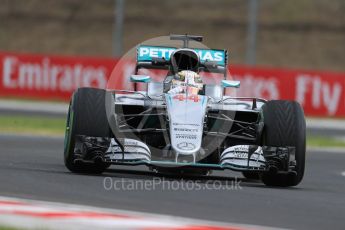 World © Octane Photographic Ltd. Mercedes AMG Petronas W07 Hybrid – Lewis Hamilton. Friday 22nd July 2016, F1 Hungarian GP Practice 1, Hungaroring, Hungary. Digital Ref :