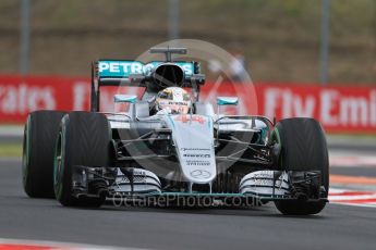 World © Octane Photographic Ltd. Mercedes AMG Petronas W07 Hybrid – Lewis Hamilton. Friday 22nd July 2016, F1 Hungarian GP Practice 1, Hungaroring, Hungary. Digital Ref :