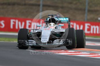 World © Octane Photographic Ltd. Mercedes AMG Petronas W07 Hybrid – Lewis Hamilton. Friday 22nd July 2016, F1 Hungarian GP Practice 1, Hungaroring, Hungary. Digital Ref :