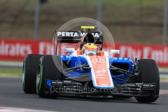 World © Octane Photographic Ltd. Manor Racing MRT05 – Rio Haryanto. Friday 22nd July 2016, F1 Hungarian GP Practice 1, Hungaroring, Hungary. Digital Ref :