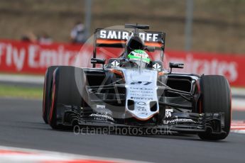 World © Octane Photographic Ltd. Sahara Force India VJM09 - Nico Hulkenberg. Friday 22nd July 2016, F1 Hungarian GP Practice 1, Hungaroring, Hungary. Digital Ref :