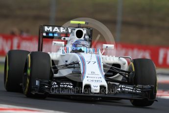 World © Octane Photographic Ltd. Williams Martini Racing, Williams Mercedes FW38 – Valtteri Bottas. Friday 22nd July 2016, F1 Hungarian GP Practice 1, Hungaroring, Hungary. Digital Ref :