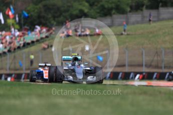 World © Octane Photographic Ltd. Mercedes AMG Petronas W07 Hybrid – Nico Rosberg. Friday 22nd July 2016, F1 Hungarian GP Practice 1, Hungaroring, Hungary. Digital Ref :
