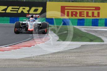 World © Octane Photographic Ltd. Haas F1 Team VF-16 – Romain Grosjean. Friday 22nd July 2016, F1 Hungarian GP Practice 2, Hungaroring, Hungary. Digital Ref : 1641CB1D6576