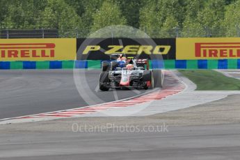 World © Octane Photographic Ltd. Haas F1 Team VF-16 - Esteban Gutierrez. Friday 22nd July 2016, F1 Hungarian GP Practice 2, Hungaroring, Hungary. Digital Ref : 1641CB1D6606