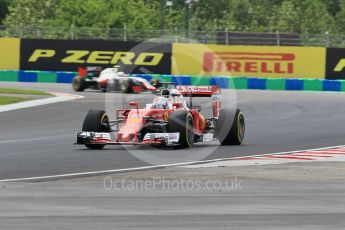 World © Octane Photographic Ltd. Scuderia Ferrari SF16-H – Sebastian Vettel. Friday 22nd July 2016, F1 Hungarian GP Practice 2, Hungaroring, Hungary. Digital Ref : 1641CB1D6645
