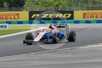 World © Octane Photographic Ltd. Manor Racing MRT05 – Rio Haryanto. Friday 22nd July 2016, F1 Hungarian GP Practice 2, Hungaroring, Hungary. Digital Ref : 1641CB1D6649