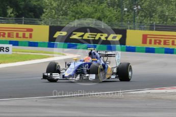 World © Octane Photographic Ltd. Sauber F1 Team C35 – Felipe Nasr. Friday 22nd July 2016, F1 Hungarian GP Practice 2, Hungaroring, Hungary. Digital Ref : 1641CB1D6700