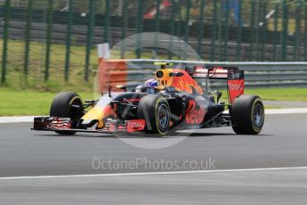 World © Octane Photographic Ltd. Red Bull Racing RB12 – Max Verstappen. Friday 22nd July 2016, F1 Hungarian GP Practice 2, Hungaroring, Hungary. Digital Ref : 1641CB1D6745