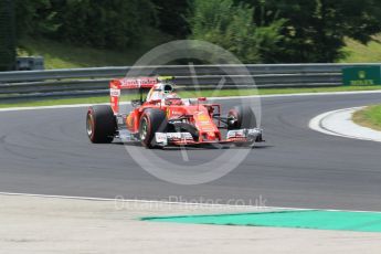 World © Octane Photographic Ltd. Scuderia Ferrari SF16-H – Kimi Raikkonen. Friday 22nd July 2016, F1 Hungarian GP Practice 2, Hungaroring, Hungary. Digital Ref : 1641CB1D6814