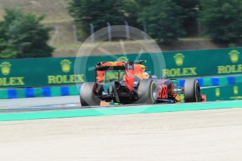 World © Octane Photographic Ltd. Red Bull Racing RB12 – Max Verstappen. Friday 22nd July 2016, F1 Hungarian GP Practice 2, Hungaroring, Hungary. Digital Ref : 1641CB1D6855