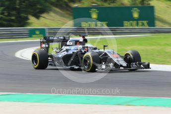 World © Octane Photographic Ltd. McLaren Honda MP4-31 – Fernando Alonso. Friday 22nd July 2016, F1 Hungarian GP Practice 2, Hungaroring, Hungary. Digital Ref : 1641CB1D6909