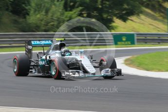 World © Octane Photographic Ltd. Mercedes AMG Petronas W07 Hybrid – Nico Rosberg. Friday 22nd July 2016, F1 Hungarian GP Practice 2, Hungaroring, Hungary. Digital Ref : 1641CB1D6942