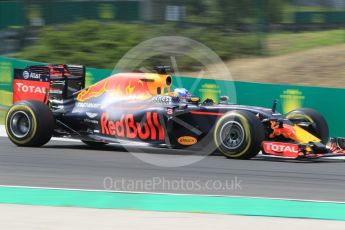 World © Octane Photographic Ltd. Red Bull Racing RB12 – Daniel Ricciardo. Friday 22nd July 2016, F1 Hungarian GP Practice 2, Hungaroring, Hungary. Digital Ref : 1641CB1D6962