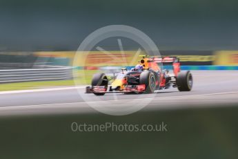 World © Octane Photographic Ltd. Red Bull Racing RB12 – Max Verstappen. Friday 22nd July 2016, F1 Hungarian GP Practice 2, Hungaroring, Hungary. Digital Ref : 1641CB5D6928