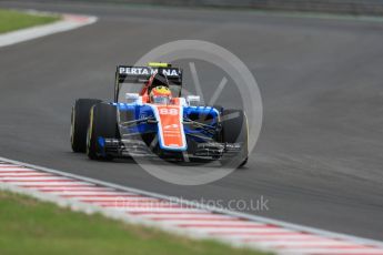 World © Octane Photographic Ltd. Manor Racing MRT05 – Rio Haryanto. Friday 22nd July 2016, F1 Hungarian GP Practice 2, Hungaroring, Hungary. Digital Ref : 1641LB1D1540