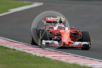 World © Octane Photographic Ltd. Scuderia Ferrari SF16-H – Kimi Raikkonen. Friday 22nd July 2016, F1 Hungarian GP Practice 2, Hungaroring, Hungary. Digital Ref : 1641LB1D1585