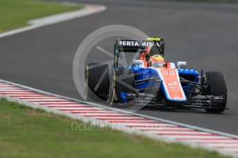 World © Octane Photographic Ltd. Manor Racing MRT05 – Rio Haryanto. Friday 22nd July 2016, F1 Hungarian GP Practice 2, Hungaroring, Hungary. Digital Ref : 1641LB1D1616