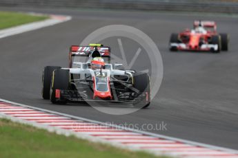 World © Octane Photographic Ltd. Haas F1 Team VF-16 - Esteban Gutierrez. Friday 22nd July 2016, F1 Hungarian GP Practice 2, Hungaroring, Hungary. Digital Ref : 1641LB1D1625