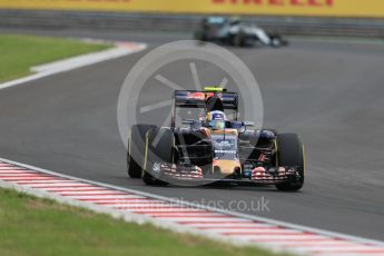 World © Octane Photographic Ltd. Scuderia Toro Rosso STR11 – Carlos Sainz. Friday 22nd July 2016, F1 Hungarian GP Practice 2, Hungaroring, Hungary. Digital Ref : 1641LB1D1670