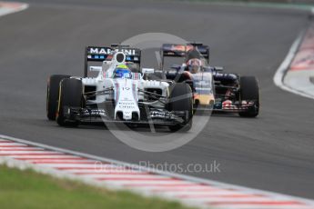 World © Octane Photographic Ltd. Williams Martini Racing, Williams Mercedes FW38 – Felipe Massa. Friday 22nd July 2016, F1 Hungarian GP Practice 2, Hungaroring, Hungary. Digital Ref : 1641LB1D1745