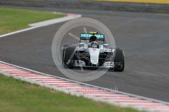 World © Octane Photographic Ltd. Mercedes AMG Petronas W07 Hybrid – Nico Rosberg. Friday 22nd July 2016, F1 Hungarian GP Practice 2, Hungaroring, Hungary. Digital Ref : 1641LB1D1772