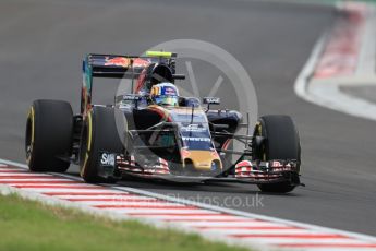 World © Octane Photographic Ltd. Scuderia Toro Rosso STR11 – Carlos Sainz. Friday 22nd July 2016, F1 Hungarian GP Practice 2, Hungaroring, Hungary. Digital Ref : 1641LB1D1861