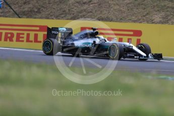 World © Octane Photographic Ltd. Mercedes AMG Petronas W07 Hybrid – Lewis Hamilton. Friday 22nd July 2016, F1 Hungarian GP Practice 2, Hungaroring, Hungary. Digital Ref : 1641LB1D1944