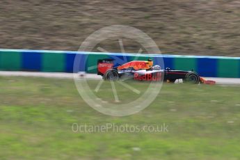 World © Octane Photographic Ltd. Red Bull Racing RB12 – Max Verstappen. Friday 22nd July 2016, F1 Hungarian GP Practice 2, Hungaroring, Hungary. Digital Ref :