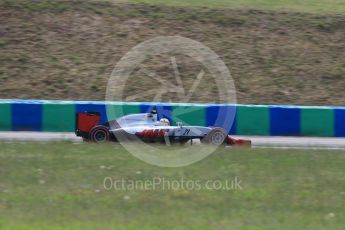 World © Octane Photographic Ltd. Haas F1 Team VF-16 - Esteban Gutierrez. Friday 22nd July 2016, F1 Hungarian GP Practice 2, Hungaroring, Hungary. Digital Ref : 1641LB1D2288