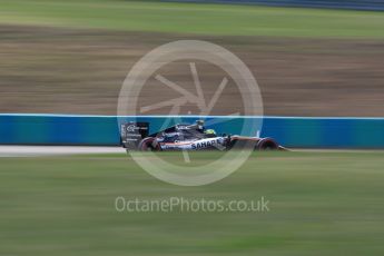 World © Octane Photographic Ltd. Sahara Force India VJM09 - Sergio Perez. Friday 22nd July 2016, F1 Hungarian GP Practice 2, Hungaroring, Hungary. Digital Ref : 1641LB1D2372