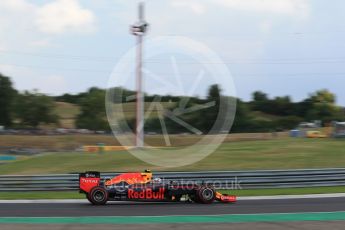 World © Octane Photographic Ltd. Red Bull Racing RB12 – Max Verstappen. Friday 22nd July 2016, F1 Hungarian GP Practice 2, Hungaroring, Hungary. Digital Ref : 1641LB2D1324