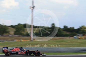 World © Octane Photographic Ltd. Scuderia Toro Rosso STR11 – Carlos Sainz. Friday 22nd July 2016, F1 Hungarian GP Practice 2, Hungaroring, Hungary. Digital Ref : 1641LB2D1339