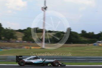 World © Octane Photographic Ltd. Mercedes AMG Petronas W07 Hybrid – Nico Rosberg. Friday 22nd July 2016, F1 Hungarian GP Practice 2, Hungaroring, Hungary. Digital Ref : 1641LB2D1349