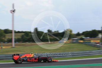 World © Octane Photographic Ltd. Red Bull Racing RB12 – Max Verstappen. Friday 22nd July 2016, F1 Hungarian GP Practice 2, Hungaroring, Hungary. Digital Ref : 1641LB2D1393